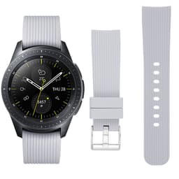 Samsung Galaxy Watch-46 rett silikonrem Grå