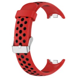 Modet silikon tvåfärgat klockarmband Rød Xiaomi Mi band 8