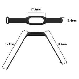 Klokkebånd i silikongummi Rosa Xiaomi Mi Band 8