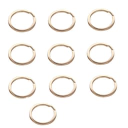 Runda karbinringar nyckelringar zinklegering 10-delar Gull 30 mm