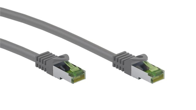 GHMT-certificeret CAT 8.1 netværkskabel, S/FTP (PiMF), grå