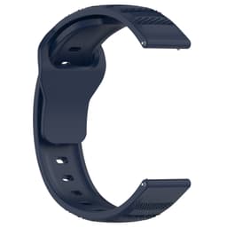 22 MM pistekuvioinen kellohihna Sininen