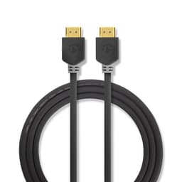 High Speed ​​HDMI ™ kabel med Ethernet | HDMI™ Kontakt | HDMI™ Kontakt | 4K@60Hz | ARC | 18 Gbps | 1.00 m | Rund | PVC | Antracit | Låda