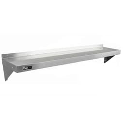 2 x Kommersiella Hyllor för Storkök i Rostfritt Stål 1500mm x 300mm