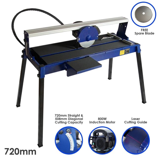 T-Mech Märkälaattaleikkuri Pöytä - 720mm / 800W