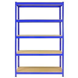 Monster Racking T-Rax Stærk Opbevaring Hylder, Blå, 120cm B, 45cm D