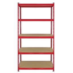 Monster Racking Z-Rax Extra Starka Stålhyllor, Röd , 90 cm B, 45 cm D