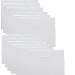 11 hål A4 pärmfickor Pärmkuvert 24-pack Gennemsigtig