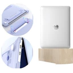Beskyttende plastdeksel med hardt skall Hvit 30.8x21.5x0.8 cm Macbook New Pro13 (A1706/A1708/A2289/A2251/A2338)