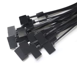 Buntband kabelhantering 150 mm 250-pack Sort