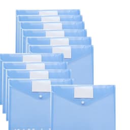 11 hål A4 pärmfickor Pärmkuvert 24-pack Blå