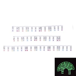 Silikon Piano Note Stickers Set Tunn 88 nycklar Flerfarget