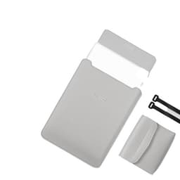 Tynn og lett laptopveske med tilbehørsveske Grå 15.4/15.6/16.1 inches