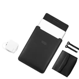 Tynn og lett laptopveske med tilbehørsveske Sort 13/14 inches