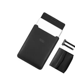 Tynn og lett laptopveske med tilbehørsveske Sort 11/12 inches