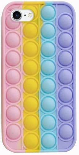 Mobilskal med Pop it leksak till iPhone 7/8/SE (2nd & 3rd gen), Regnbåge