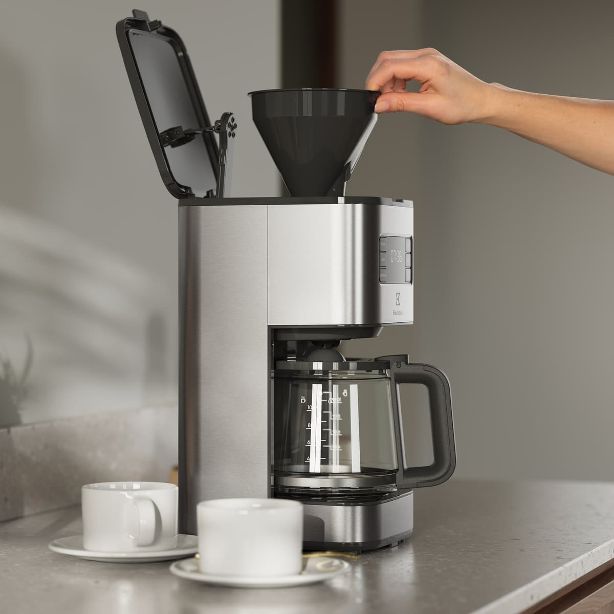 Electrolux Create 5 Kaffebryggare E5CM1 6ST rostfritt St l Elgiganten electrolux-create-5-kaffebryggare-e5cm1-6st-rostfritt-st-l-elgiganten