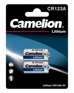 Camelion CR123A/3V, fotobatteri, litium, 2-pack