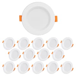 LED forsænket lysinstallation panel loftslampe panel belysning 5W neutral hvid
