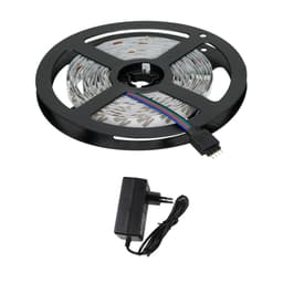 ECD Germany 8m (5m + 3m) LED-strip 3528 SMD varm hvid 60 LED / m vandtæt inkl.