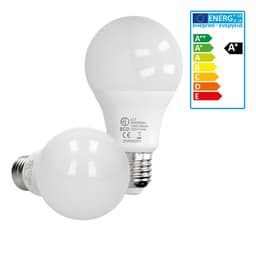 ECD Germany 7 stykke 12W E27 LED pære | 3000 Kelvin | Beam vinkel 270 ° | 800