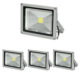 ECD Germany 4 x 20W LED projektør med bevægelsessensor AC 220-240V 1200 lumen