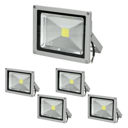 5 x LED-valonheitin + tunnistin 20W viileä valkoinen