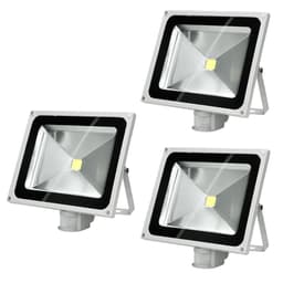 3 x LED-valonheitin + tunnistin 50W lämmin valkoinen