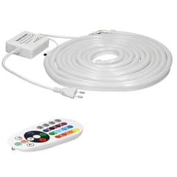 ECD Germany Neon LED Strip RGB 5m dæmpbar - SMD 5050 - 60 LEDs / m - 9W / m -
