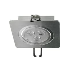 ECD Germany 1-Pack LED forsænket lys 3W 230V - Angular 92 x 92 mm - 220 Lumen -