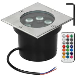 8 x 5W LED upotettu lattiavalaisin kulmikas RGBW -kulmavalo