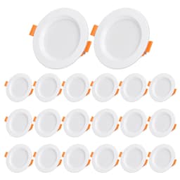 LED forsænket lysinstallation panel loftslampe panel belysning 5W runde kold