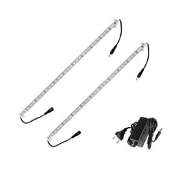 2 x LED pohjalevy 1m 60 led 5050 viileä valkoinen + virtalähdeyksikkö