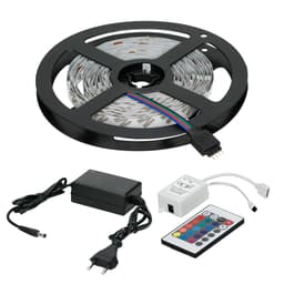 1500cm 15m SMD LED STRIP STRIP RGB 5050 + FJERNBETJENING + STRØMFORSYNING ECD