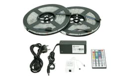 10M 5050 SMD RGB LED STRIPE STRIP STRIP STRIP + FJERNBETJENING + STRØMFORSYNING