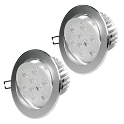 ECD Germany 2er Pack LED upotettava valonheitin 9W 230V - 632 Lumen