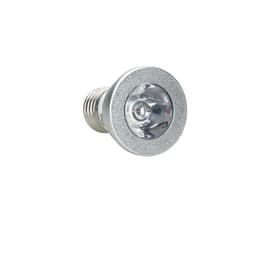 LED-spotti E27 RGB 3W sis. suuren kaukosäätimen
