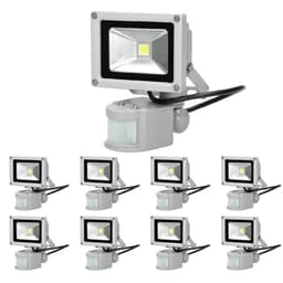 ECD Germany 9x 10W LED projektørlys | med bevægelse | 600 lumen | 2800K varm