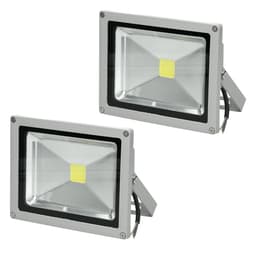 2 x LED-valonheitin + tunnistin 20W viileä valkoinen