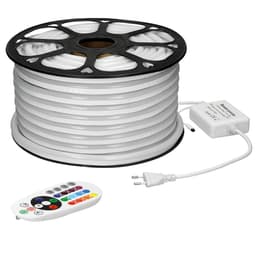 ECD Germany Neon LED Strip RGB 10m dæmpbar - SMD 5050 - 60 LEDs / m - 9W / m -