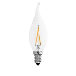 E14 LED-lampa ljus vindpust tråd lampor Vintage lampa varm vit 2W
