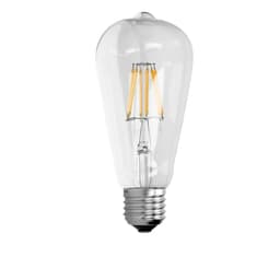 LED Retro hehkulamppu E27, lämmin valkoinen, hehkulampun muoto 6W