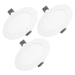 ECD Germany 3-pak LED-forsænket spotlight 6W - lofts spotlight til ultralyd -