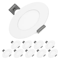 ECD Germany 10-pack LED forsænket lys 3W - panel i loftet projektører