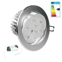 ECD Germany 6er Pack LED upotettava valaisin 9W 230V - pyöreä Ø13,5cm - 621