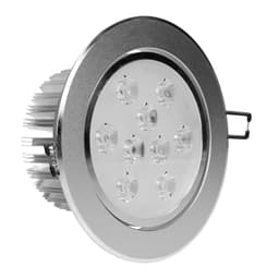 ECD Germany 1-pak LED-indbygget spotlight 9W 230V - 632 lumen varm hvid 3000K -