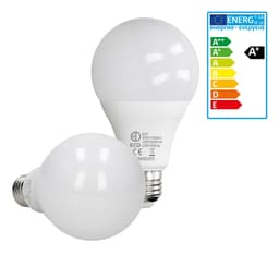 ECD Germany 3 stykke 18W E27 LED pære | 3000 Kelvin | Beam vinkel 270 ° | 1400