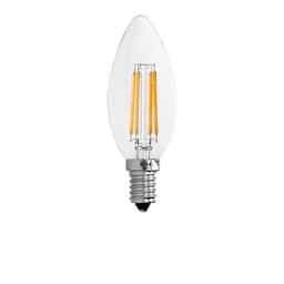 ECD Germany 6 x LED levande fila E14 4W 414 Lumen 120 ° vinkel på AC 220-240V