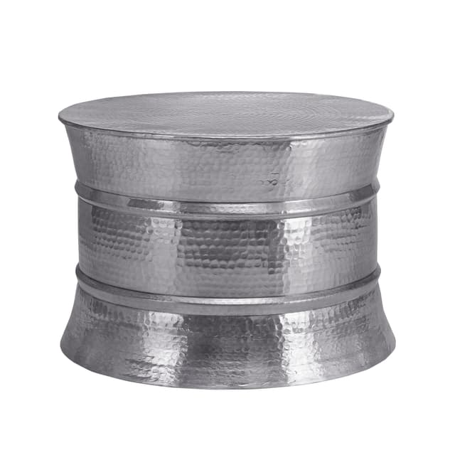 WOMO-DESIGN soffbord vardagsrumsbord soffbord aluminium Ø 62x33 cm silver