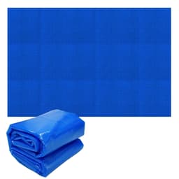 ECD Germany pool solfolie vinklad 3x2 m 400 µm blå PE luftkuddsfolie, snabbare